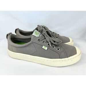 Cariuma OCA Shoes Women's 9 Mystic Gray Canvas Low Top Lace Up Casual Sneaker